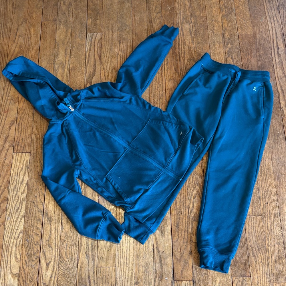 Green Hoodie and Jogger Set